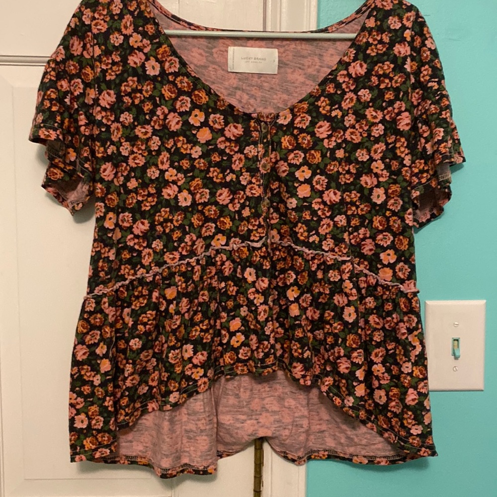 Floral oversized blouse